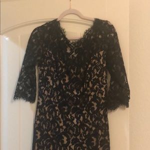 Long lace black formal gown